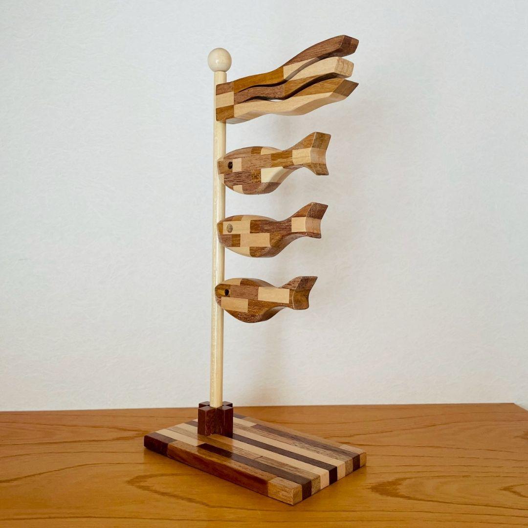 【一品物】寄せ木　鯉のぼり Aタイプ