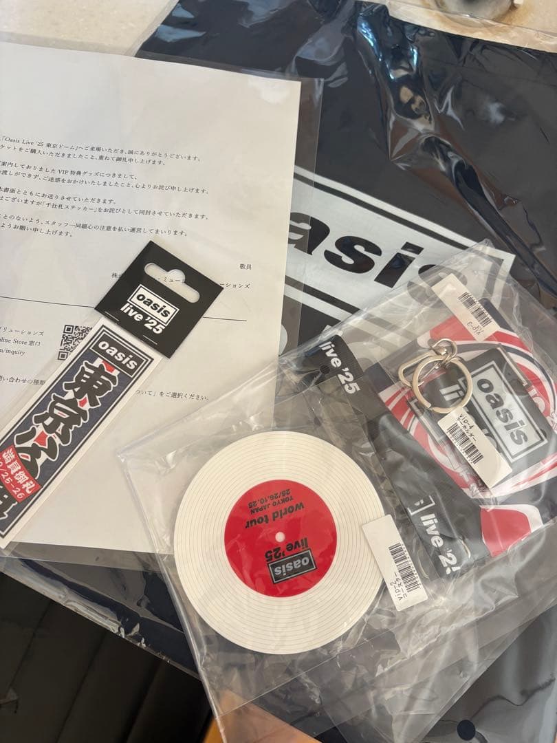 Oasis ライブグッズセット ステッカー付き VIP