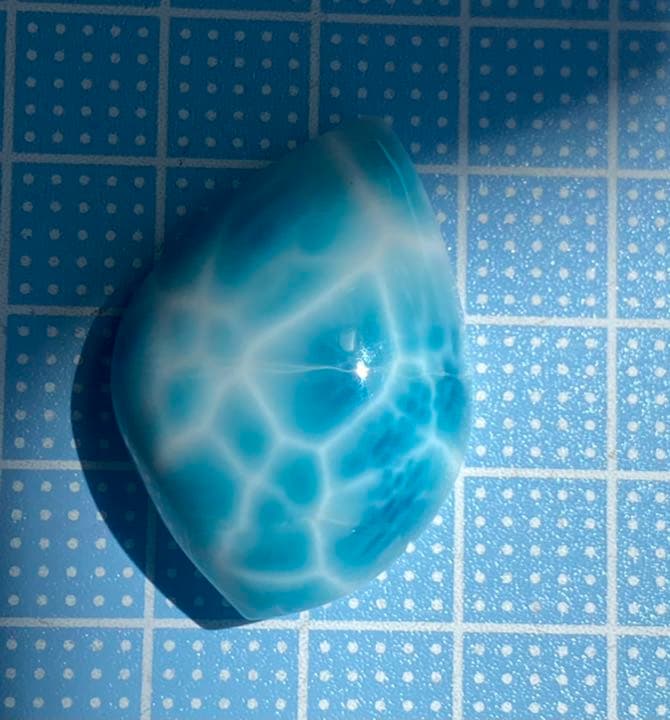 最高級天然石　ラリマー　パワーストーン  宝石　鉱物原石　置き物裸石　ルース8U