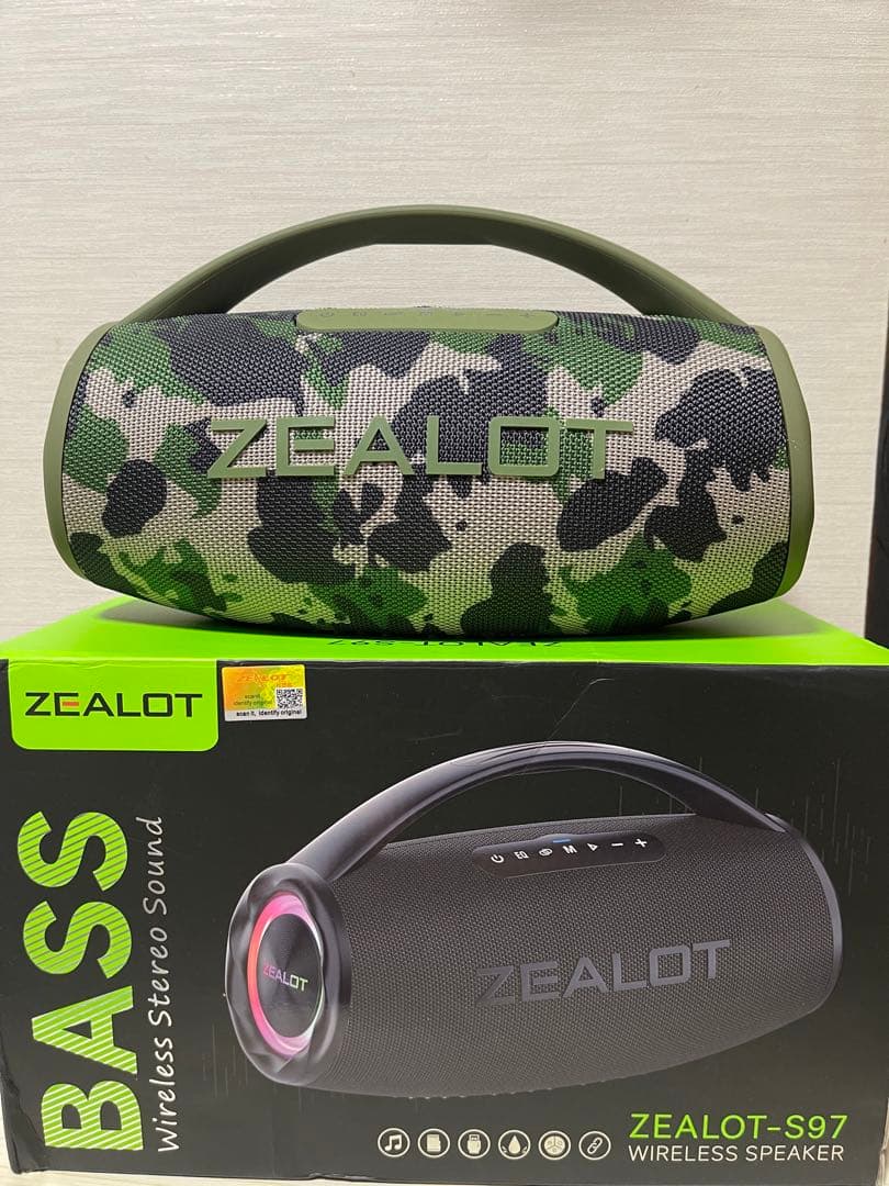 ZEALOT S97 ワイヤレススピーカー カモフラージュ 80W