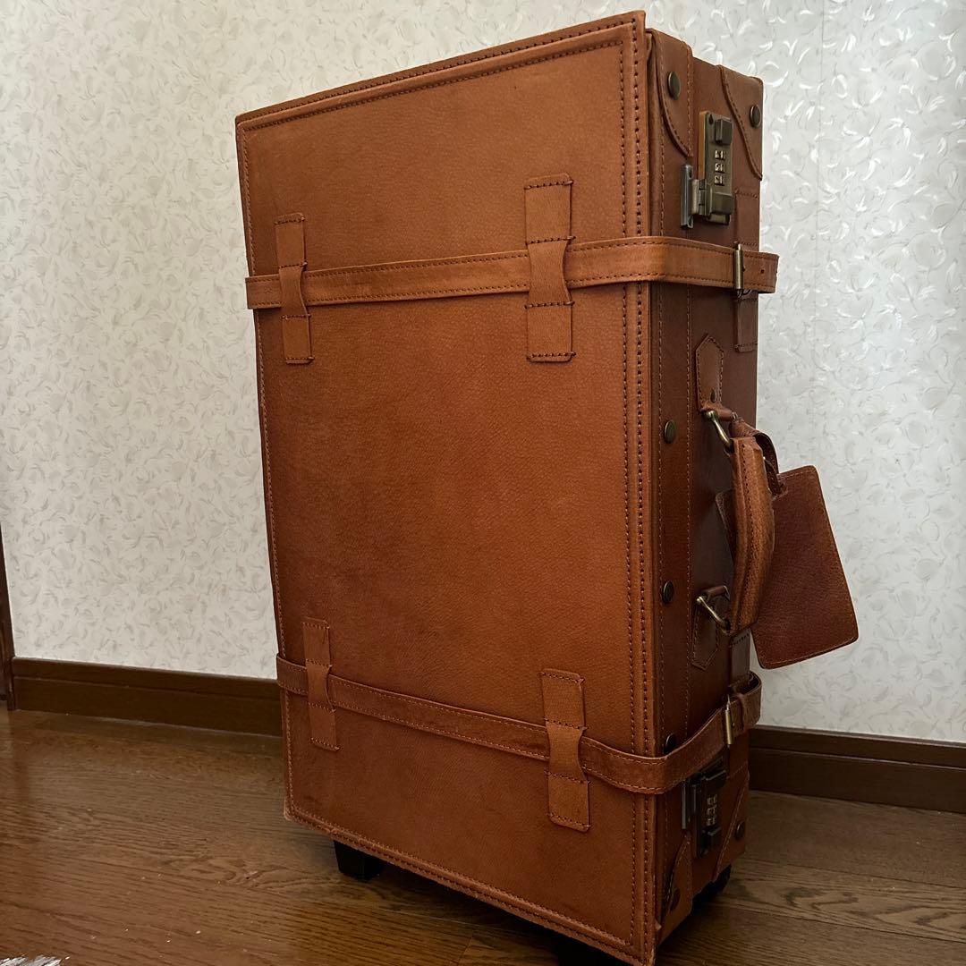 EURASIAキャリーケース 本革 ヴィンテージ カバー付き