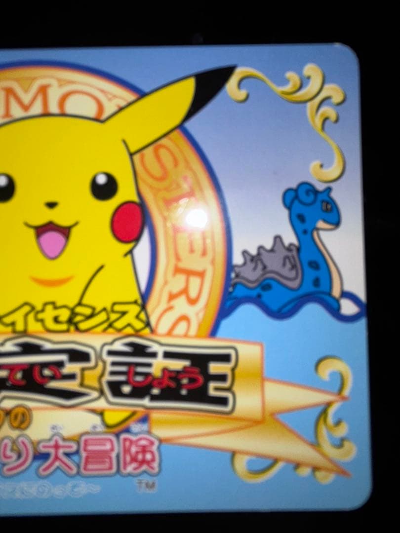 A級ライセンス　認定証　ピカチュウ　なみのり大冒険　ポケモン　2種