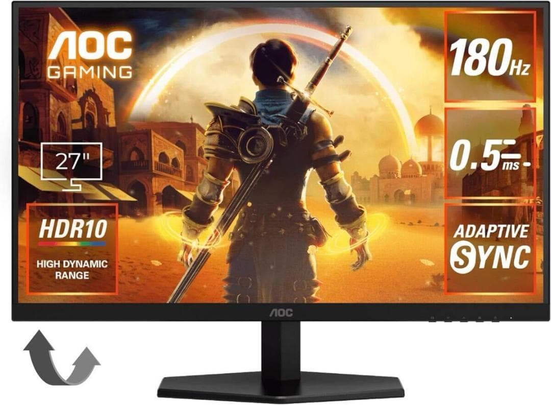 新品AOC 27G42E 27インチ ゲーミングモニター 180Hz 0.5ms