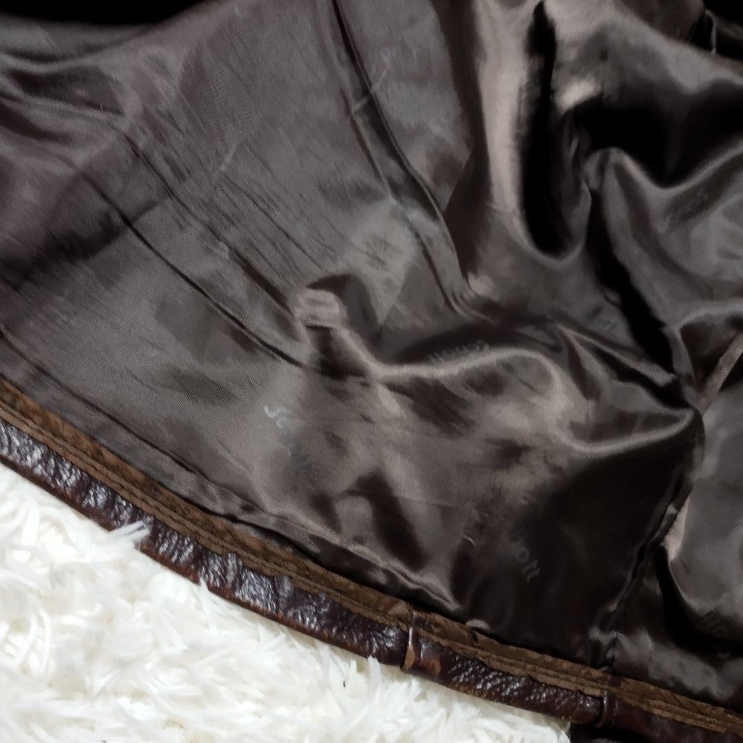 ライナー欠品　ダメージ多　Schott シングルライダース ATV101 茶40