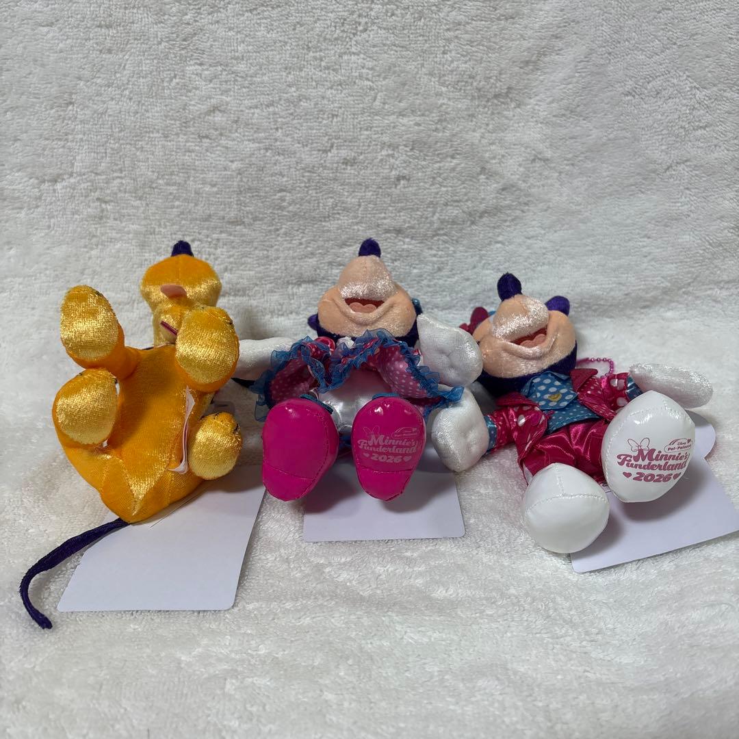 ディズニー　ミニー　パルパルーザ　ファンダーランド　ぬいぐるみバッジ