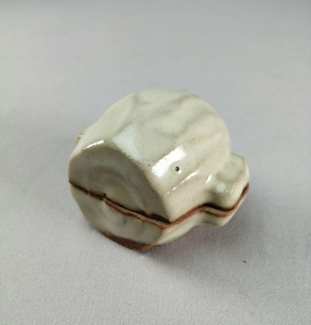 【茶事具】九谷焼青磁槌香合　香合326