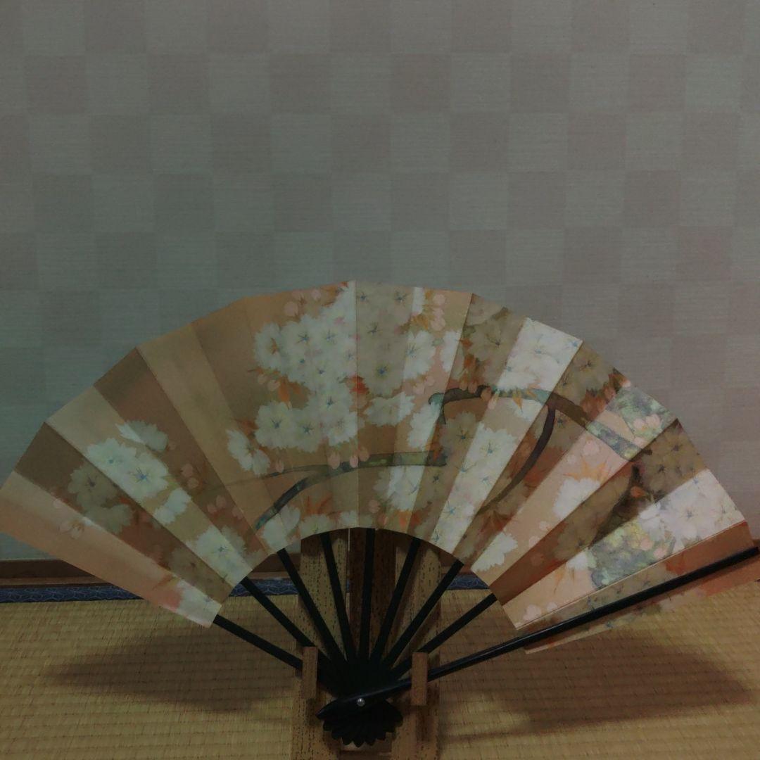 飾り扇子　花暦　東笙蒼作