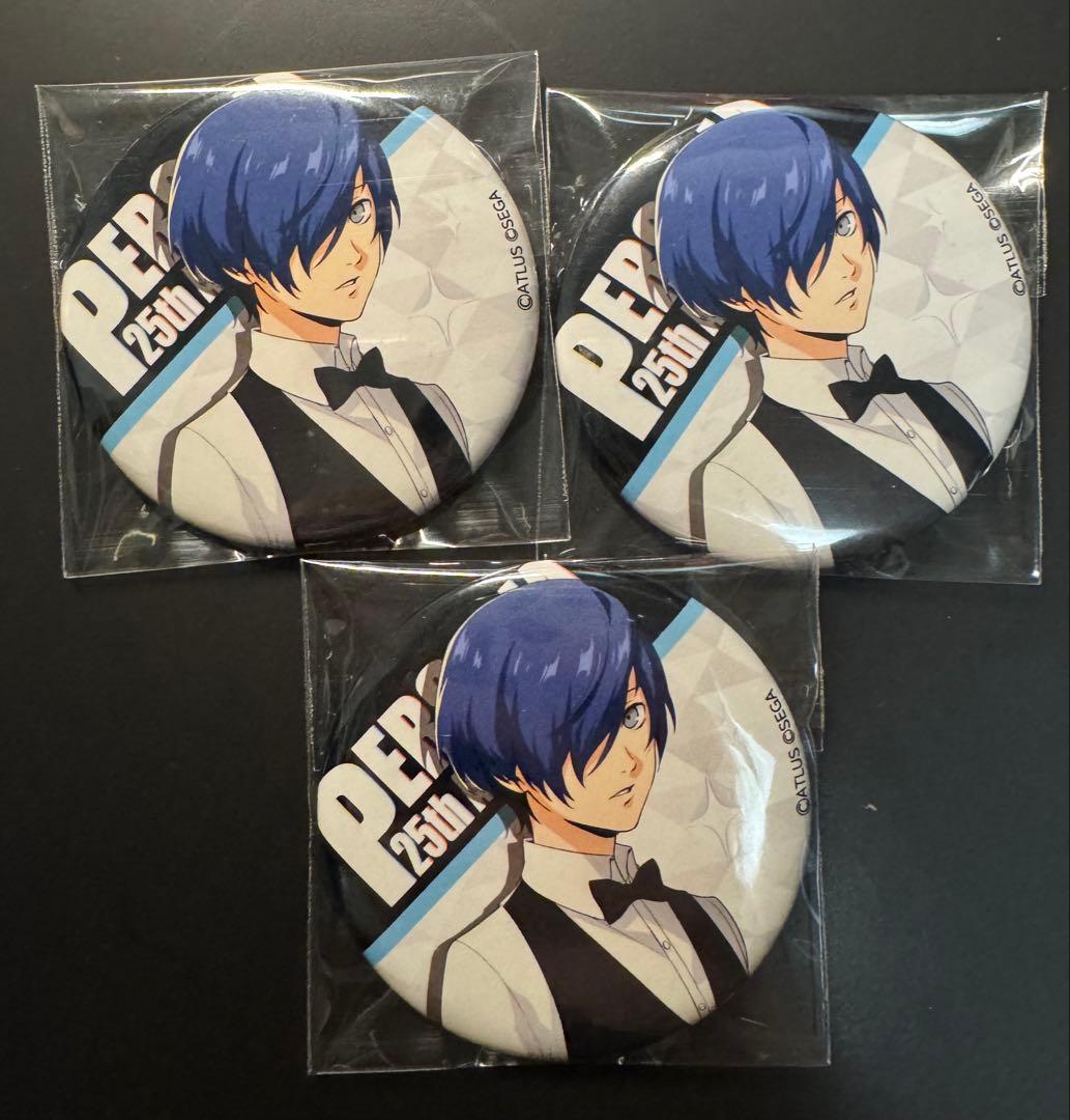 ペルソナ25周年 セガカフェ 缶バッジ ペルソナ3 P3主　キタロー