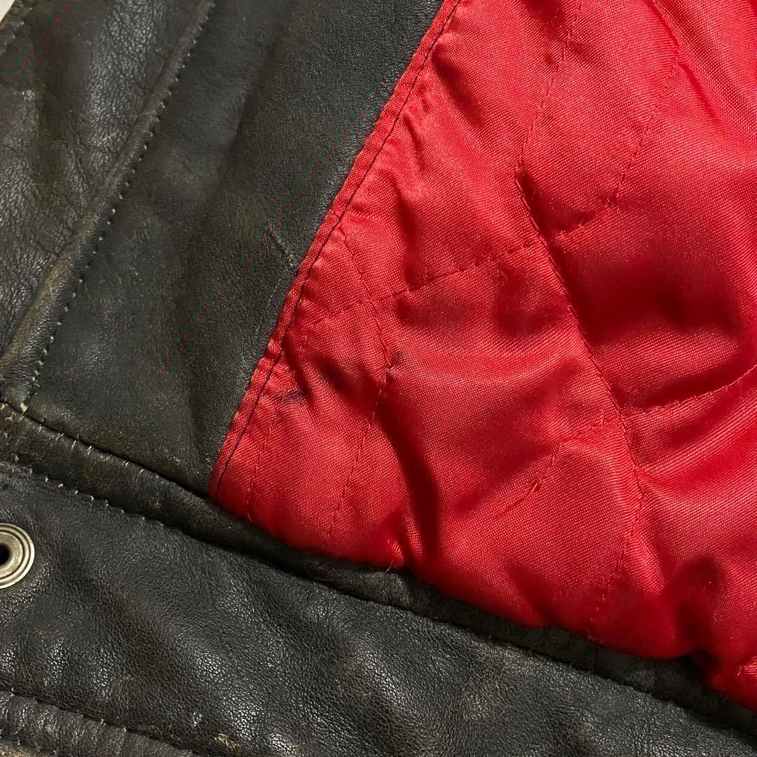 90's DOG FIGHT シングルライダースジャケット ヴィンテージ加工