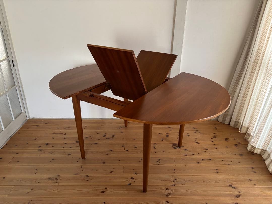 Jentique/ジェンティーク ラウンドエクステンションテーブル