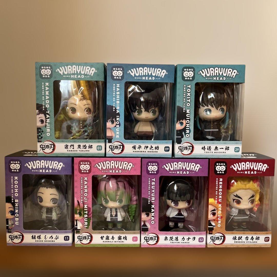 鬼滅の刃 YURAYURA HEAD フィギュア 7体セット