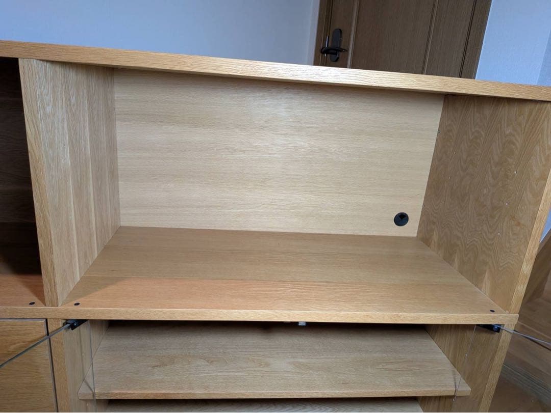 ■送料込■無印良品 スタッキングキャビネット Dセット オーク 棚 TV台 収納