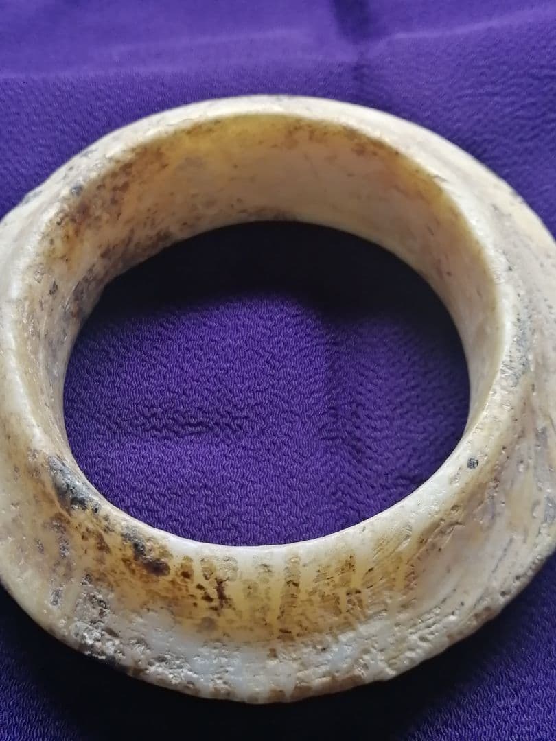 ★古墳初期『玉石垂飾輪』出土品。玉石　230g　埋蔵文化財　非常に貴重なものです