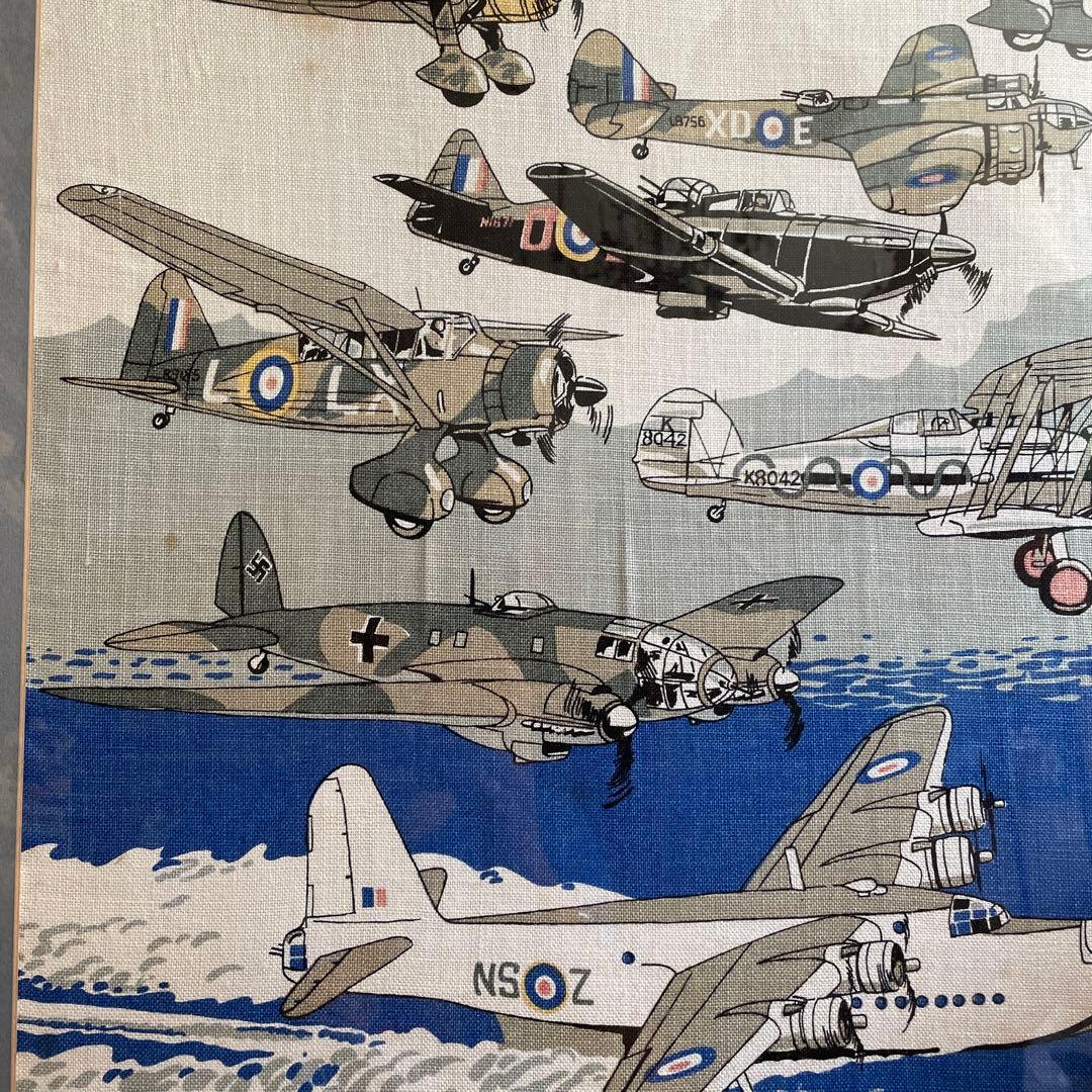 希少品！特大！70sアメリカアンティーク　イギリス空軍飛行機の壁掛けヴィンテージ