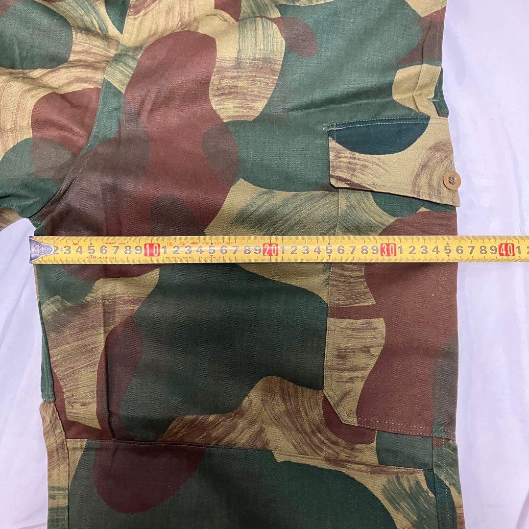 ベルギー軍　50's ブラッシュストロークカモ　dead stock 実物　前期