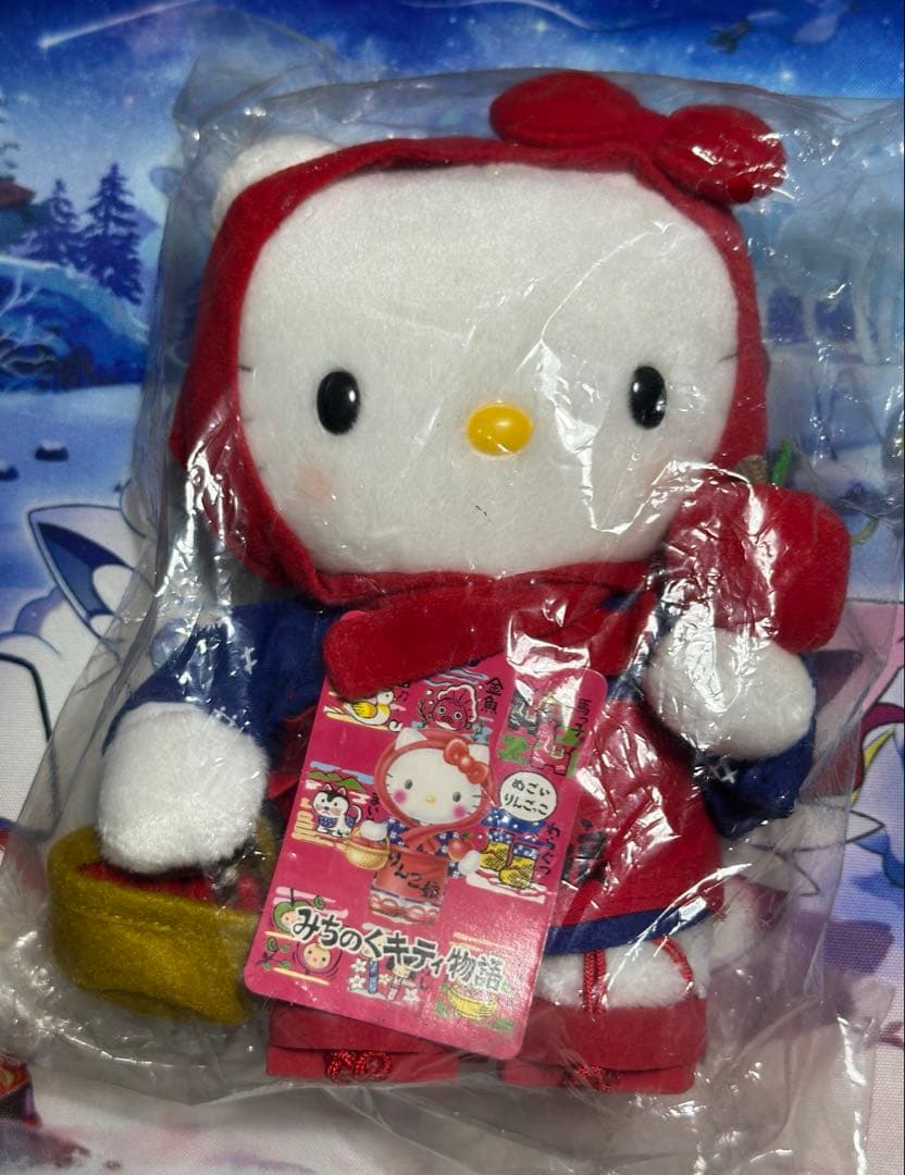 ハローキティ　ご当地キティ みちのくキティ物語　青森　りんご娘　ぬいぐるみ