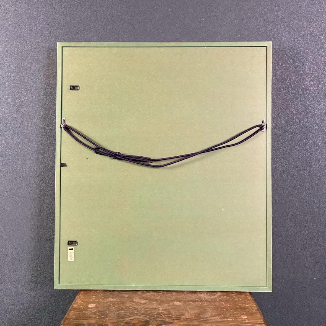 美品 田中春弥「明朝壺の椿寿華」リトグラフ 直筆サイン入り 解説書付 額縁入り