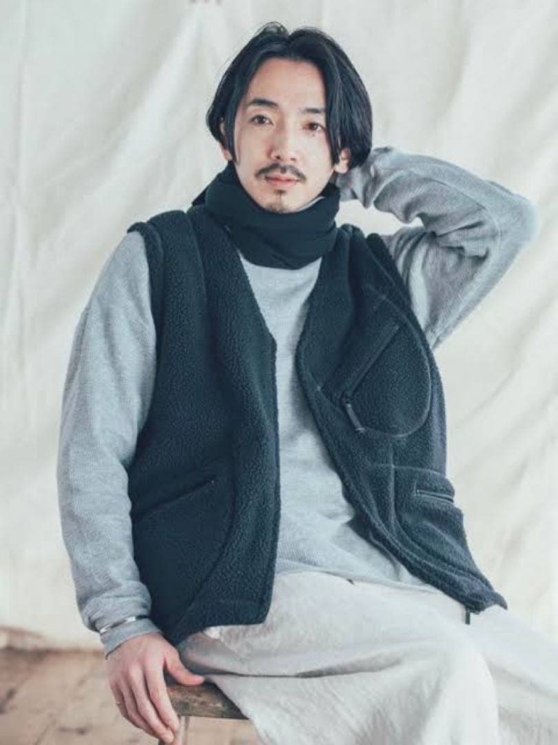 トップス PORTER CLASSIC FLEECE ZIP VEST size:3