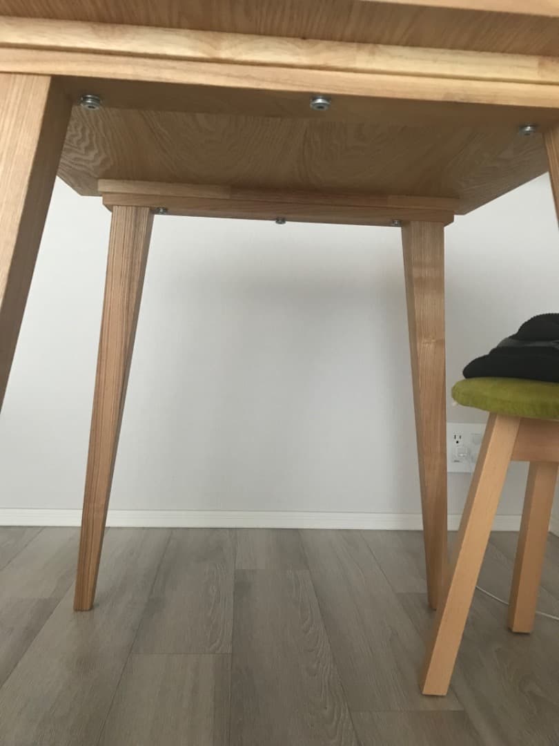 最終値下★木製ダイニングテーブル正方形★コンパクト★1〜2人用65×65北欧風