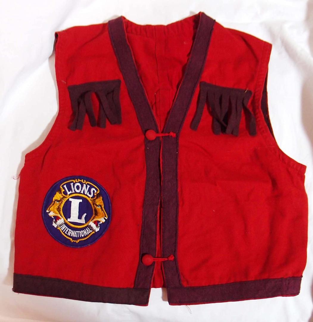 1950年代ヴィンテージ ライオンズクラブ OREGONベスト赤希少品