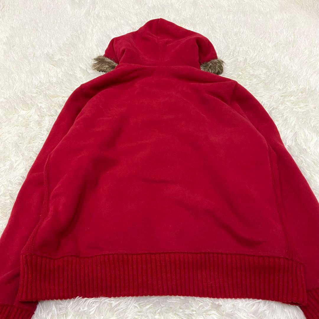 00s アバクロ ファー裏地 フルジップ パーカー シャギーY2K