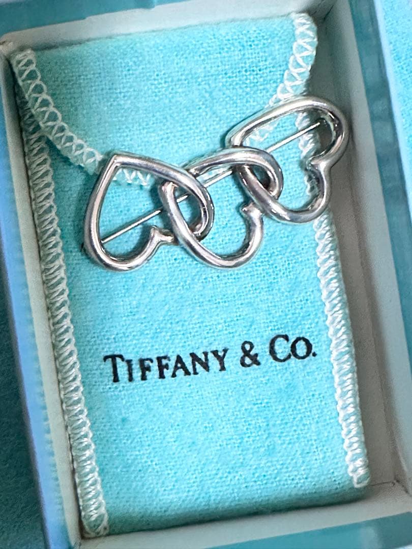 TIFFANY&Co./ティファニー シルバー925 トリプルハート ブローチ