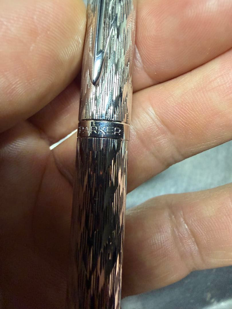 PARKER 万年筆#75 プラスヴァンドーム シルバー フラム 14K/XF