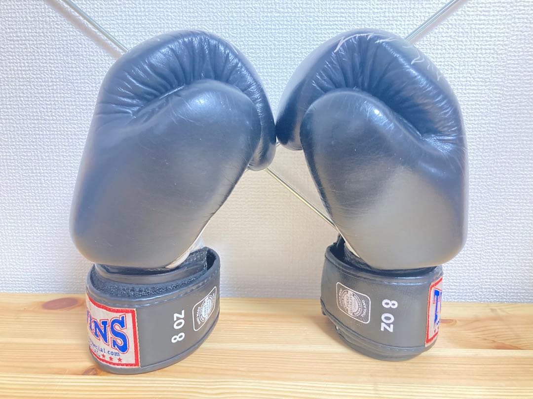 ☆ 超激レア！！ TWINS 8oz キック ボクシング グローブ 本革レザー