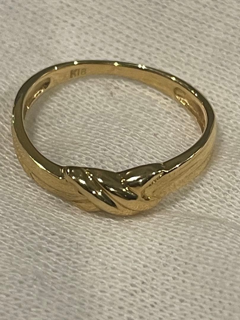 K18リング 18金指輪　k18 地金リング　18金ジュエリー　ゴールド