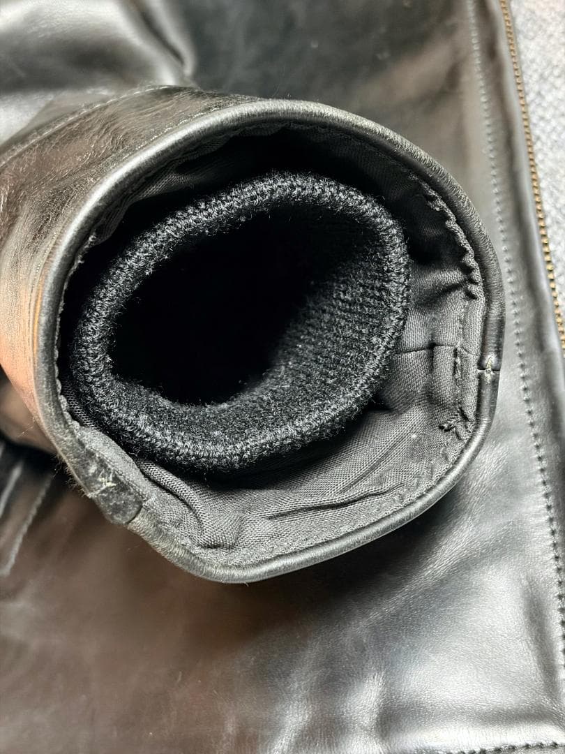 【美品／J.Lサイン入】エアロレザー ハーフベルト 38 自立 ホースハイド