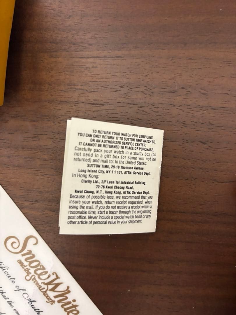 希少　ディズニー　7人の小人　腕時計　マイントレイン　トロッコ　メロディー　時計