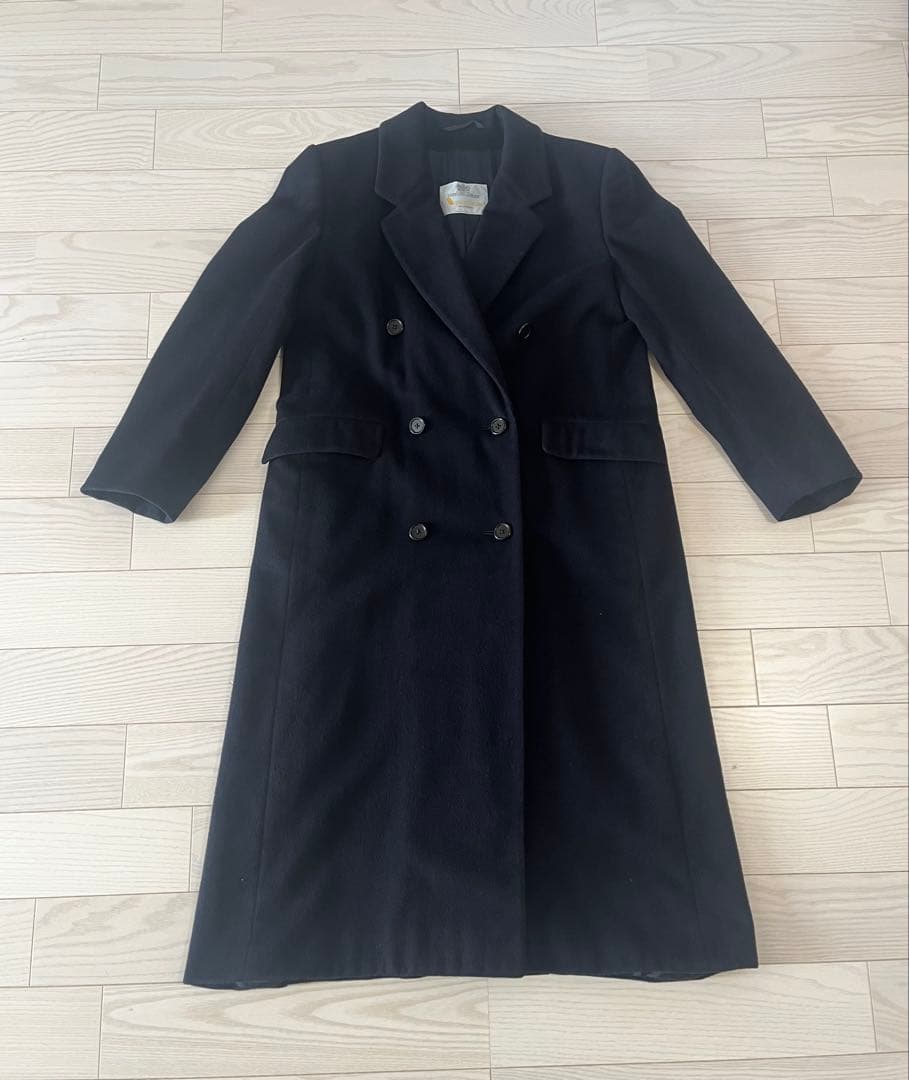 Aquascutum ダブルブレストチェスターコート　カシミヤ
