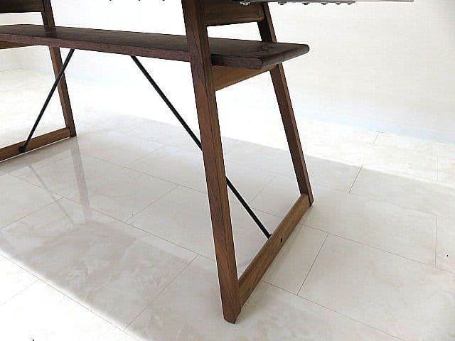 展示品　吉桂 ソース「168 Y HOPE」ウォールナット無垢ダイニングテーブル