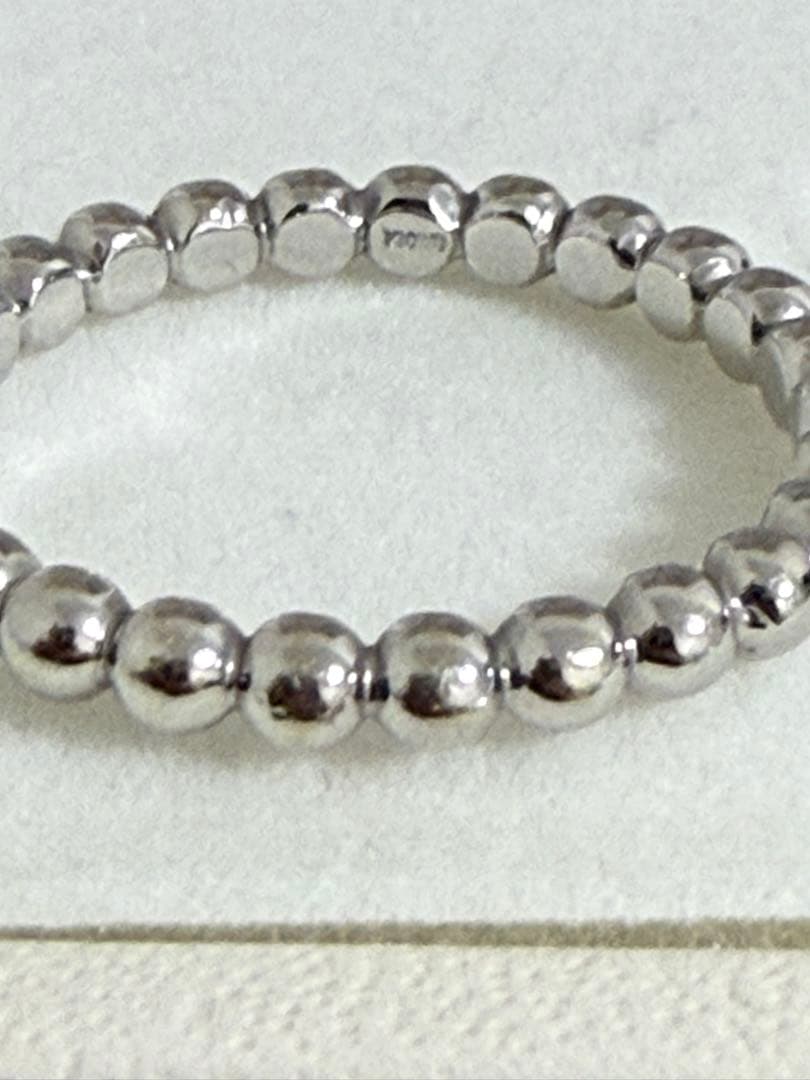 CASHO K10WG フルエタニティ　ボールリング　12号