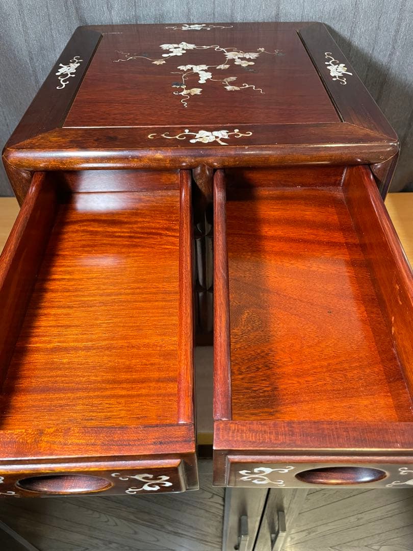 中国美術 螺鈿細工 引き出し　収納