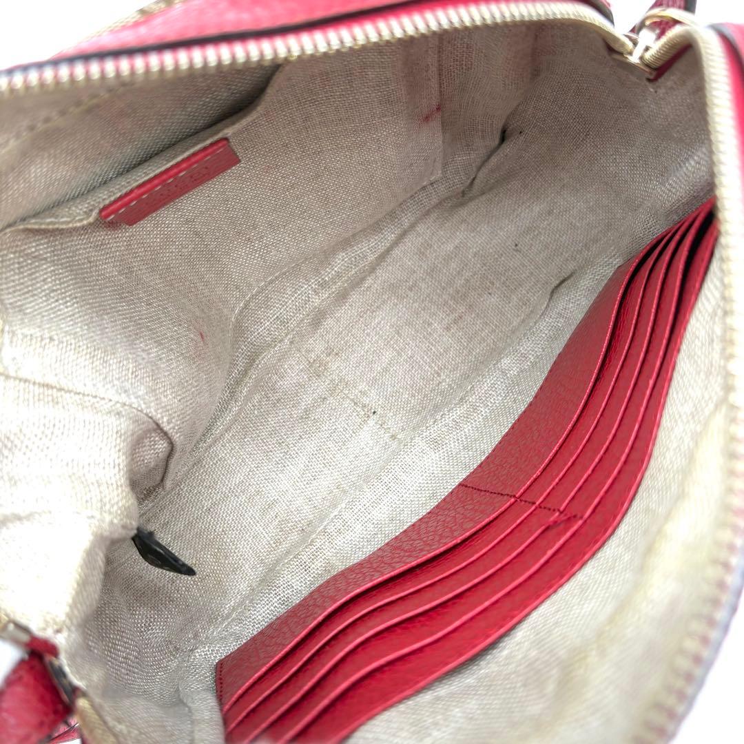 【極美品】GUCCI カメラ ショルダーバッグ チャーム GGキャンバス レザー