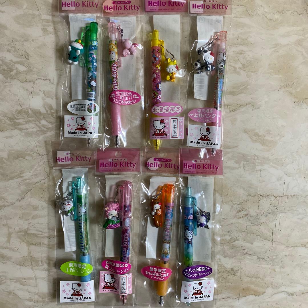 ご当地キティ　ボールペン8本セット