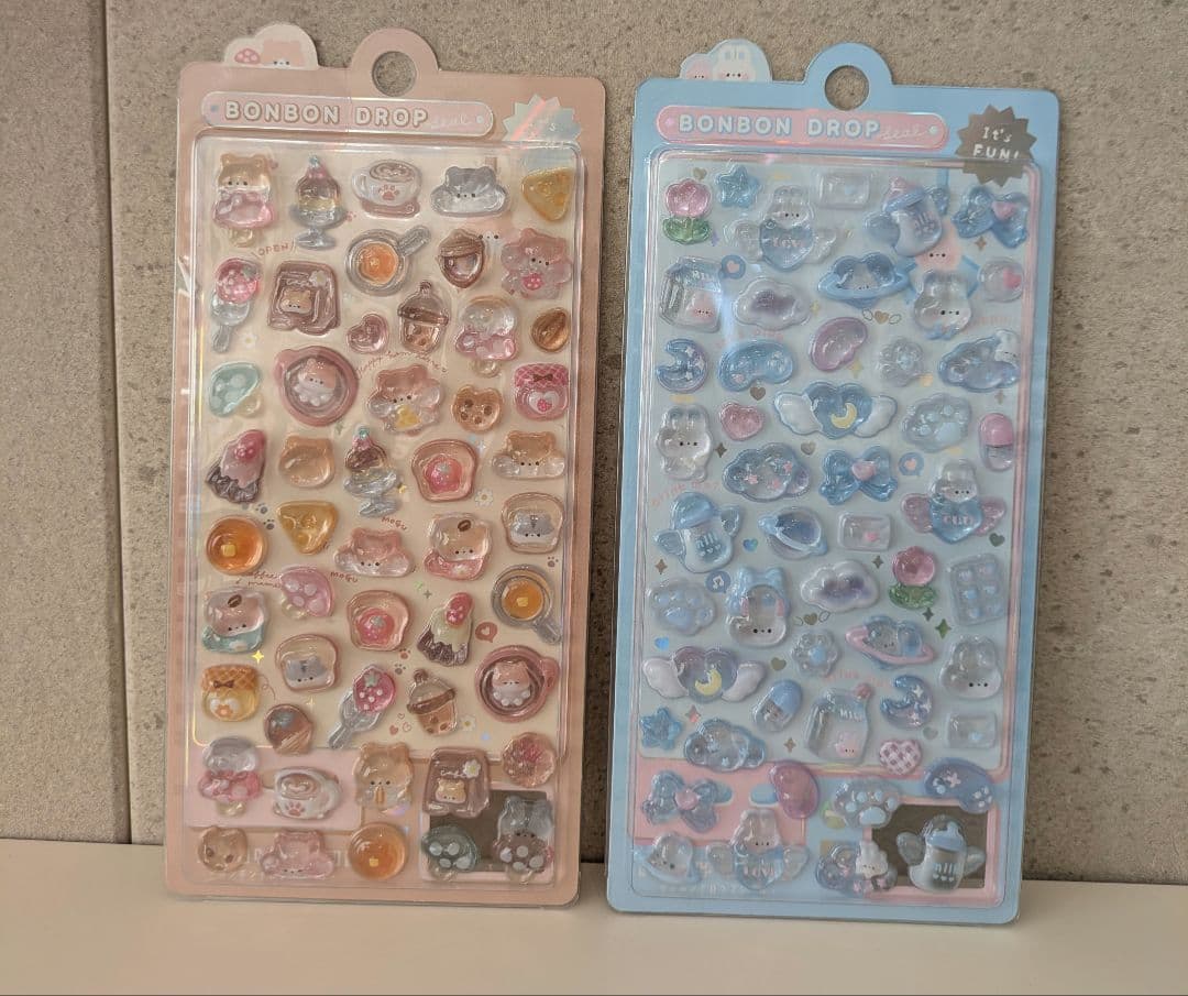 【さらにお値下げ】追加♡ボンボンドロップシール♡まとめ売り　25枚+シール帳