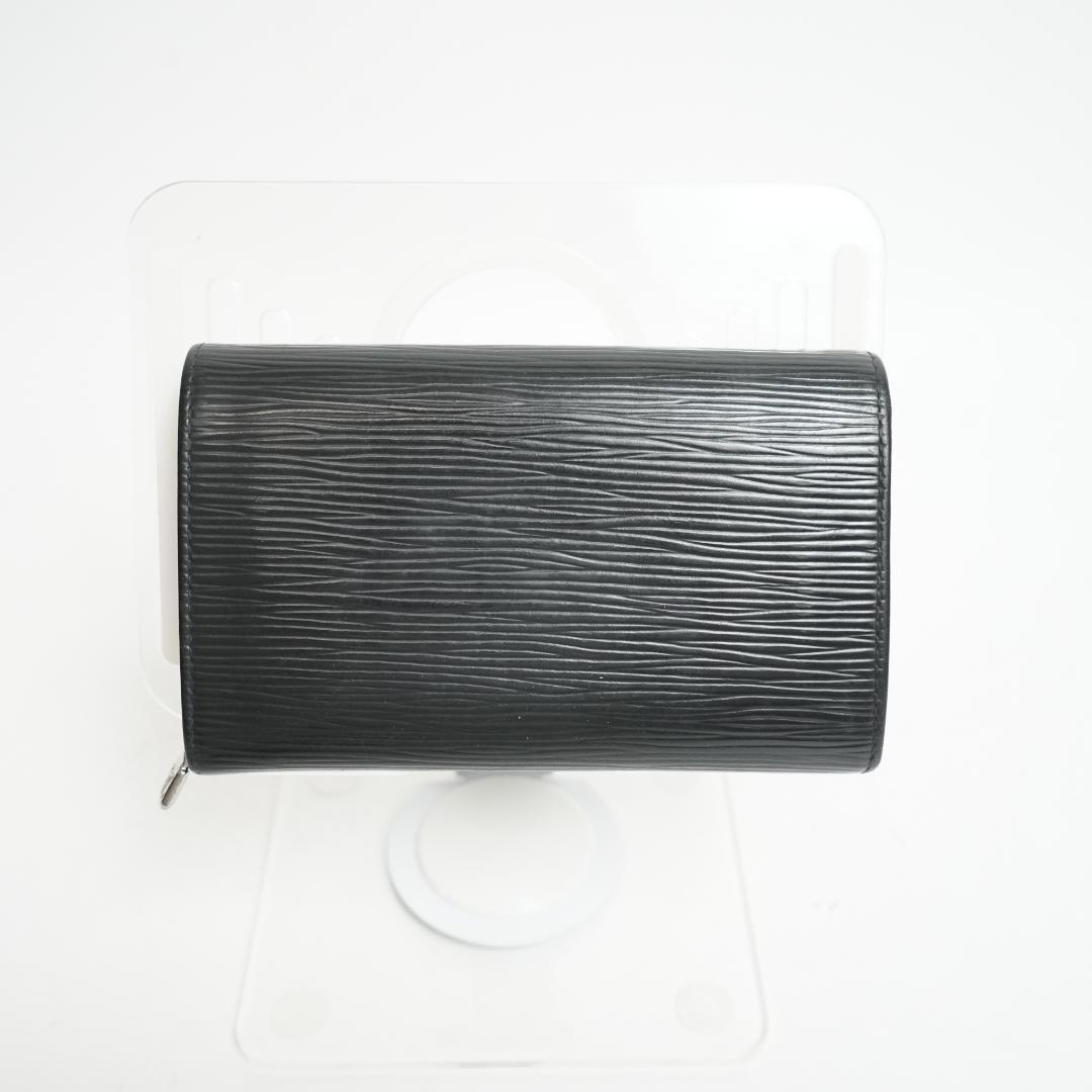 【美品】ルイヴィトン エピ ノワール コンパクト財布 フラップ