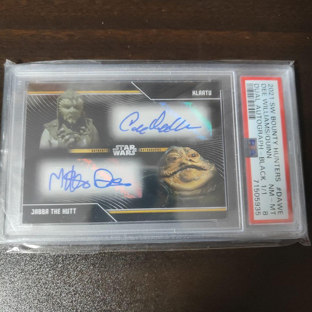 世界に1枚　Topps　スター・ウォーズ　デュアルサインカード