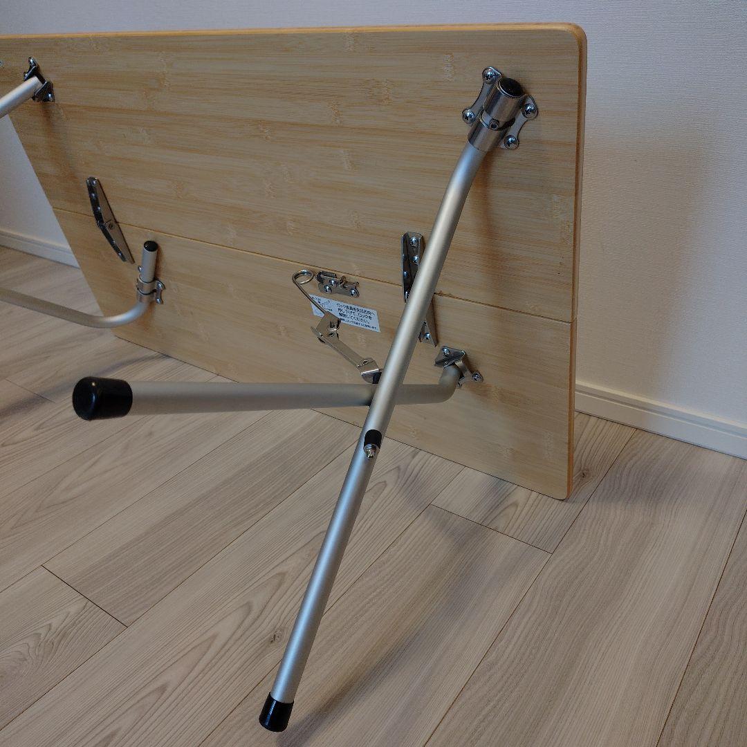  peak ワンアクションローテーブル竹