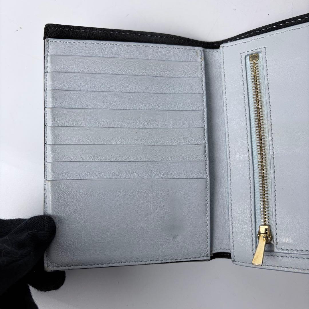 セリーヌ　ミディアムストラップウォレット　マルチファクション　二つ折り財布