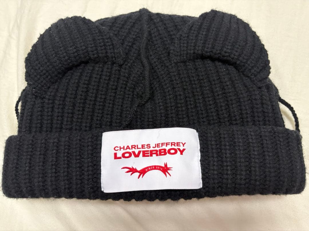 【クリーム】CHARLES JEFFREY LOVERBOY ニット帽