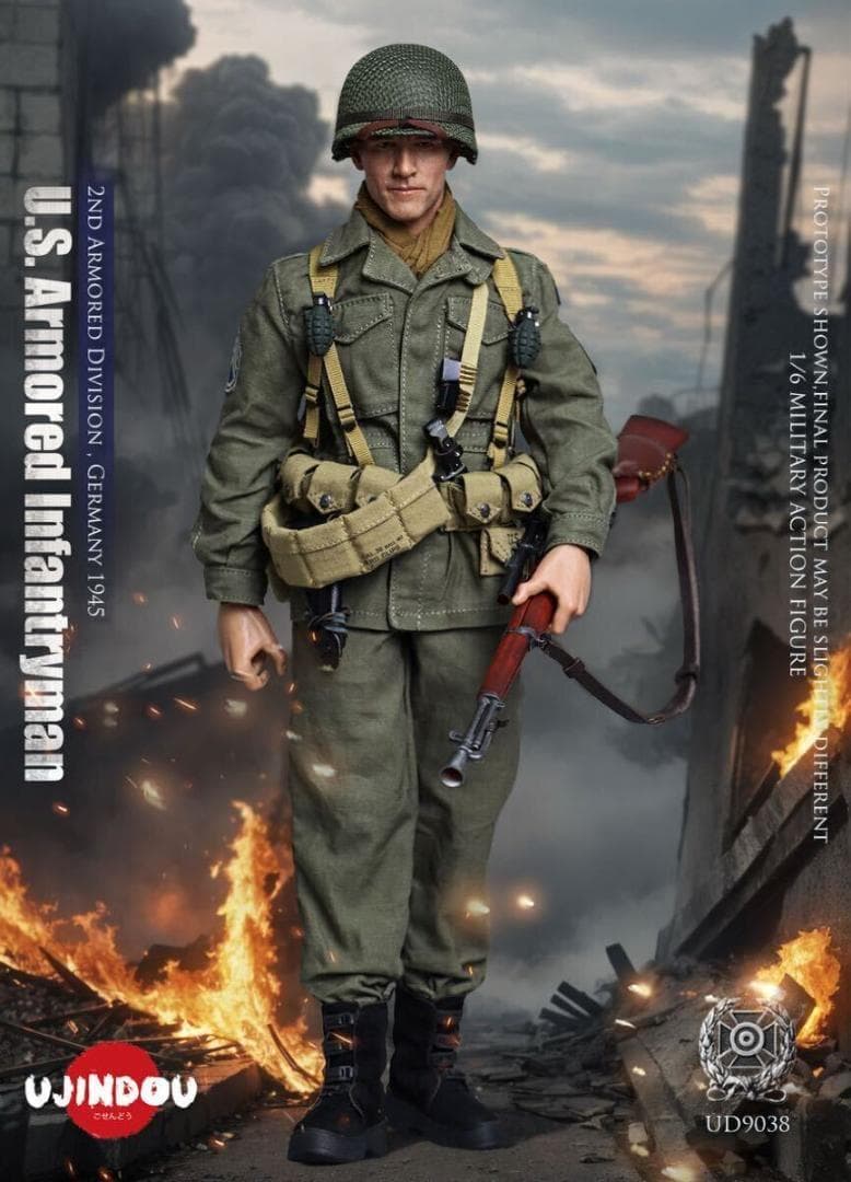 UJINDOU 1/6 WW2 アメリカ陸軍 第2機甲師団歩兵 UD9038