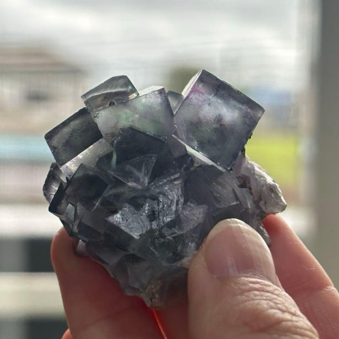 し*ま様 ナミビア産　オコルス　フローライト　2個セット　原石　鉱物標本