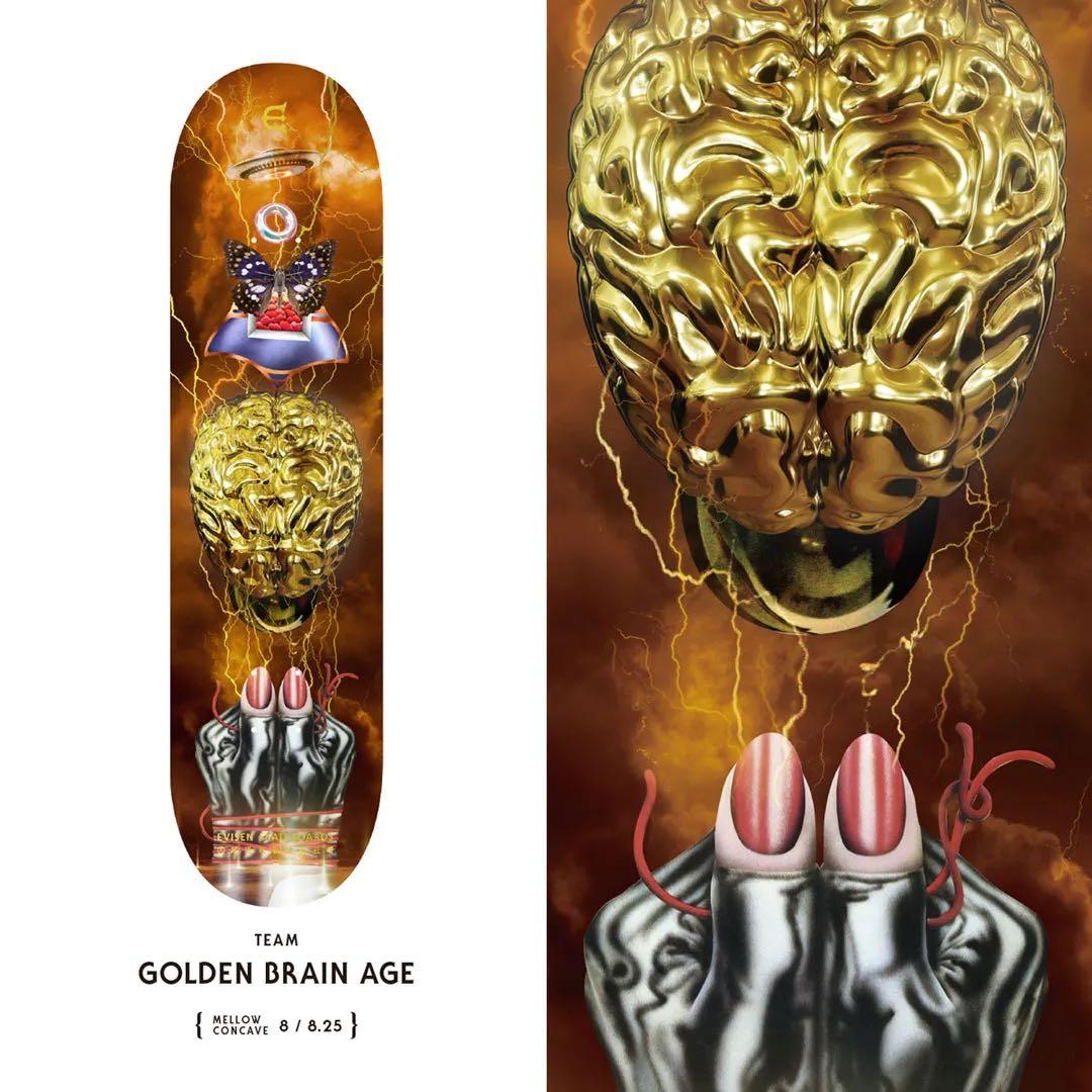 新品 evisen skateboards brain age 8.0 デッキ