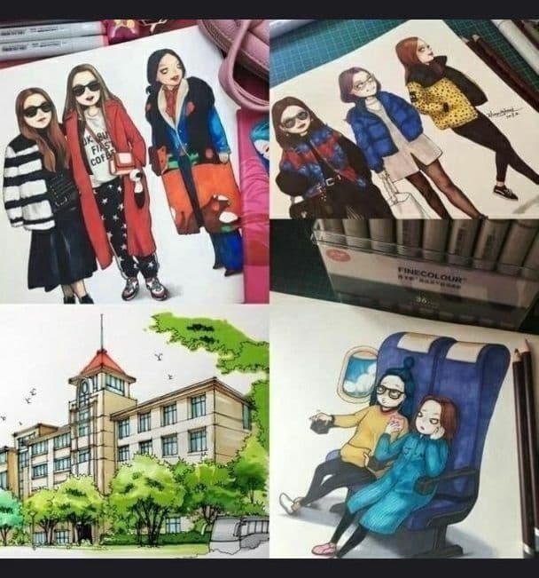 イラスト マーカーペン【80色】