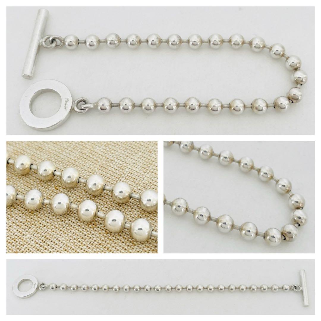 極美品★GUCCI グッチ ボールチェーン ブレスレット シルバー SV925