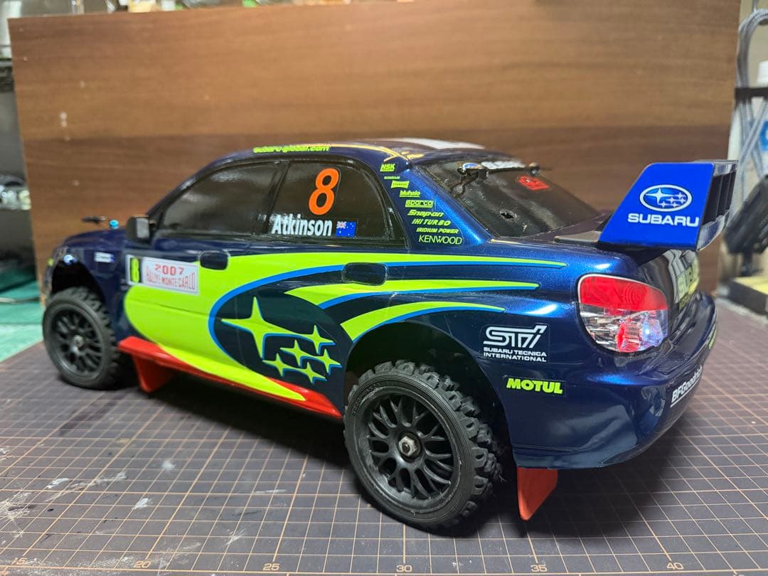タミヤ　1/10RC スバル インプレッサ WRC モンテカルロ'07 ボディー