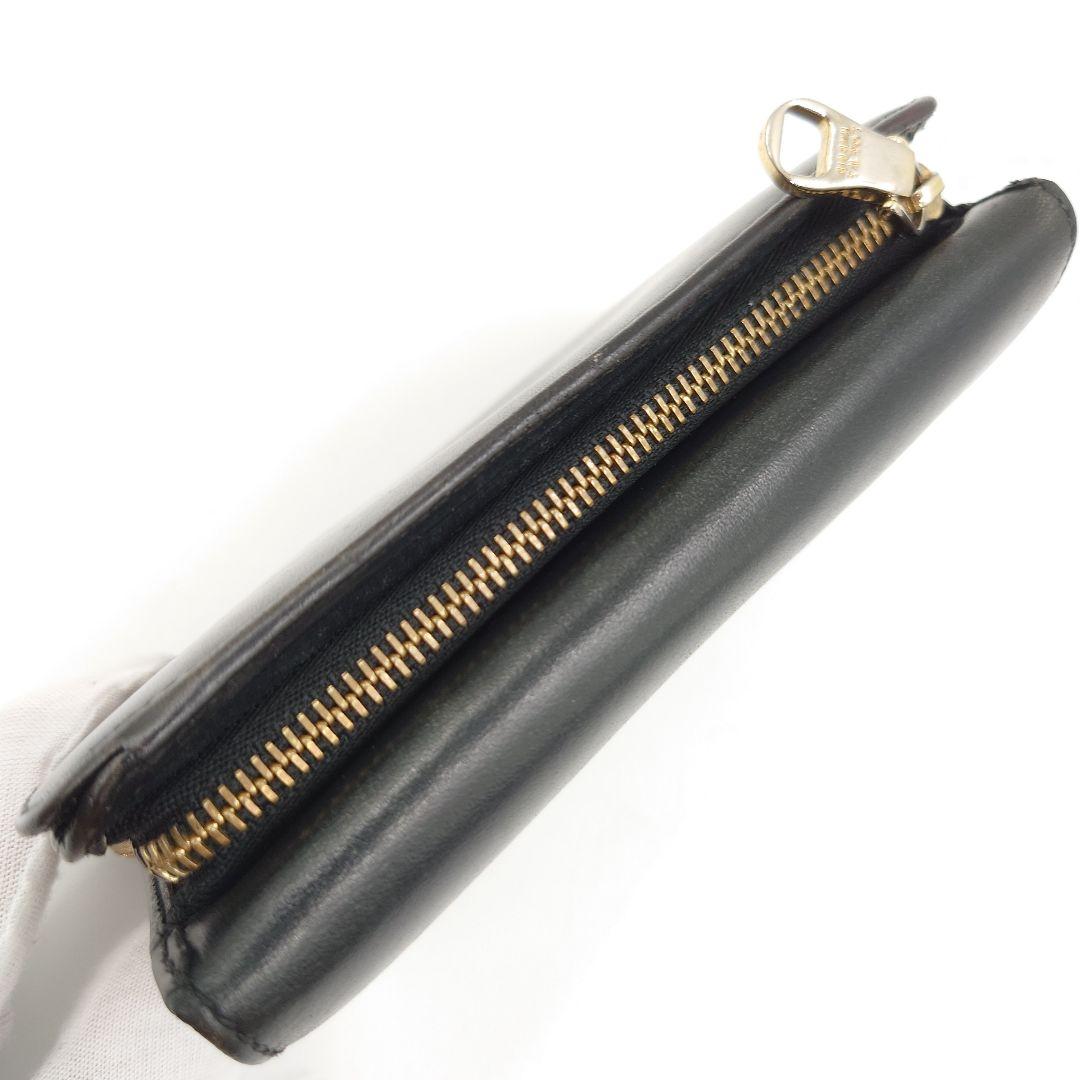 LOEWE 三つ折り財布 レディース ヴィンテージ 黒 アナグラムロゴ ロエベ